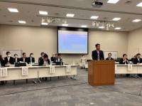 無電柱化を推進する市区町村長の会定期総会の様子