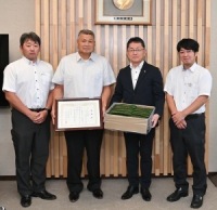 学校給食食材寄贈式
