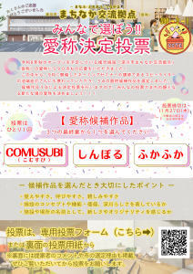 愛称決定投票ポスター