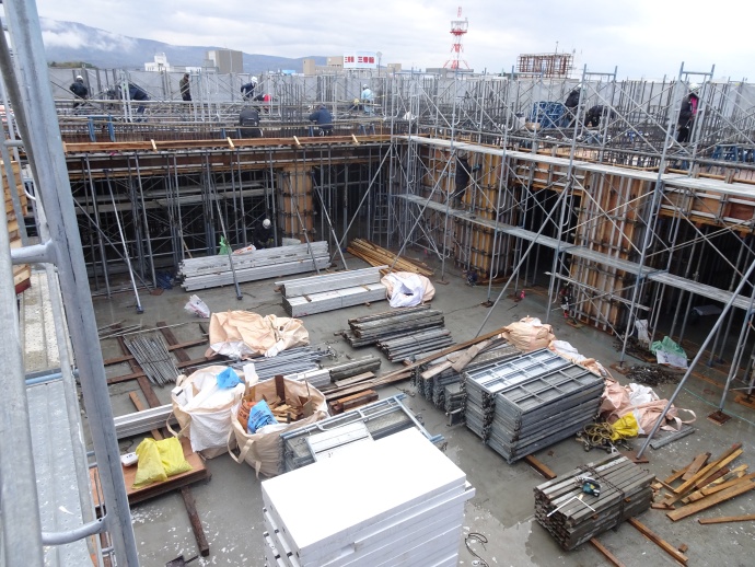 3階から見た多目的ホール