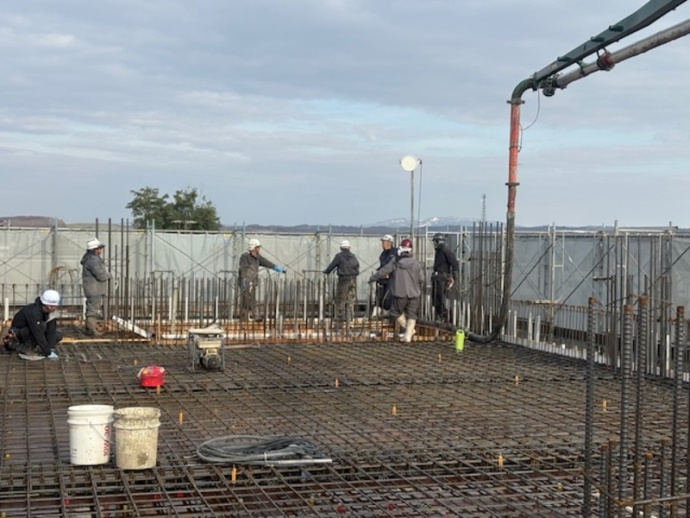 コンクリート打設状況