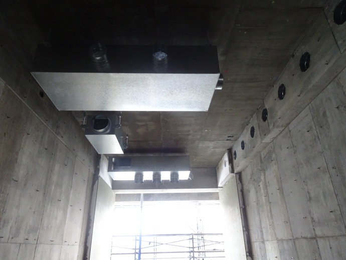 1階内部の工事状況