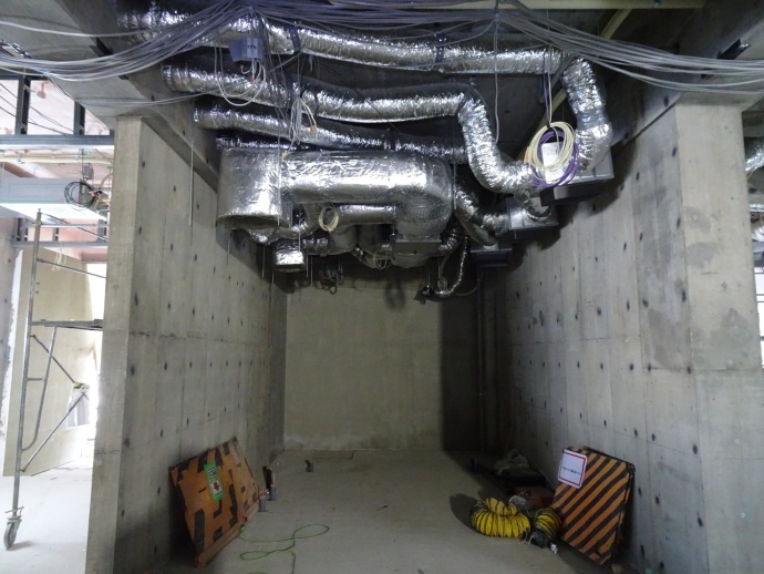 ダクト施工状況