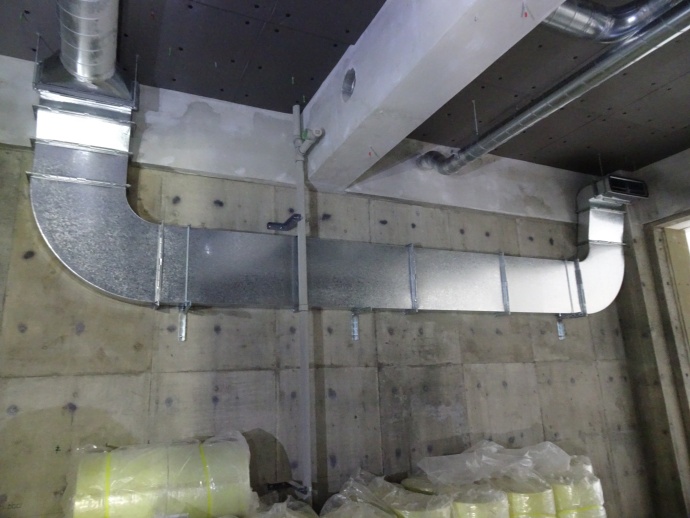 ダクト施工状況