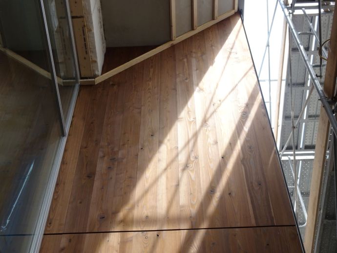 建物東側のサーモウッド