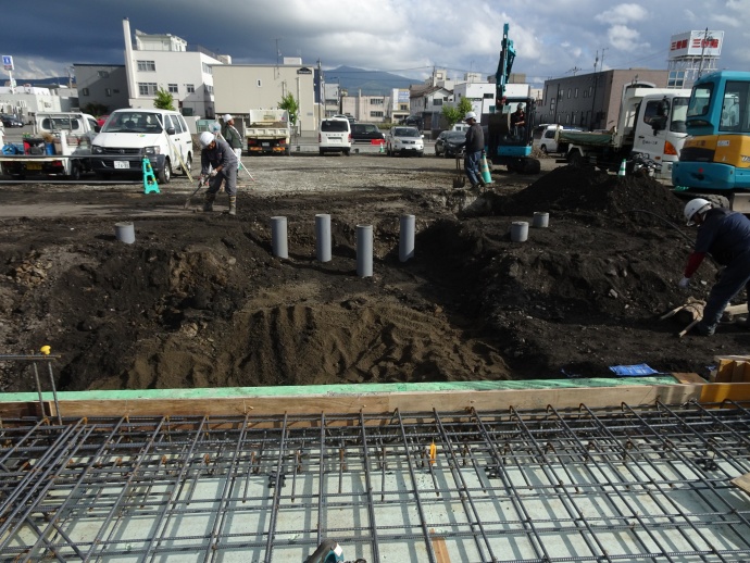 屋外の排水ます設置工事