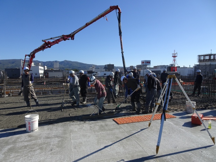 コンクリート打設状況