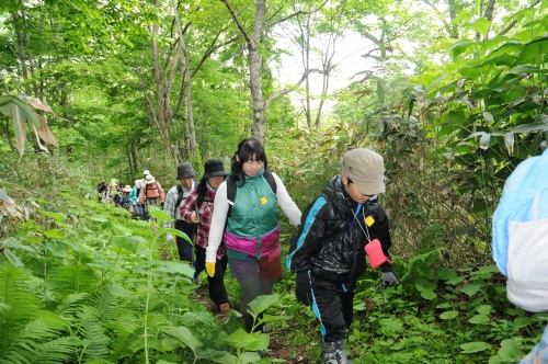 音江連山登山コース開き