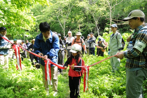 音江連山登山コース開き