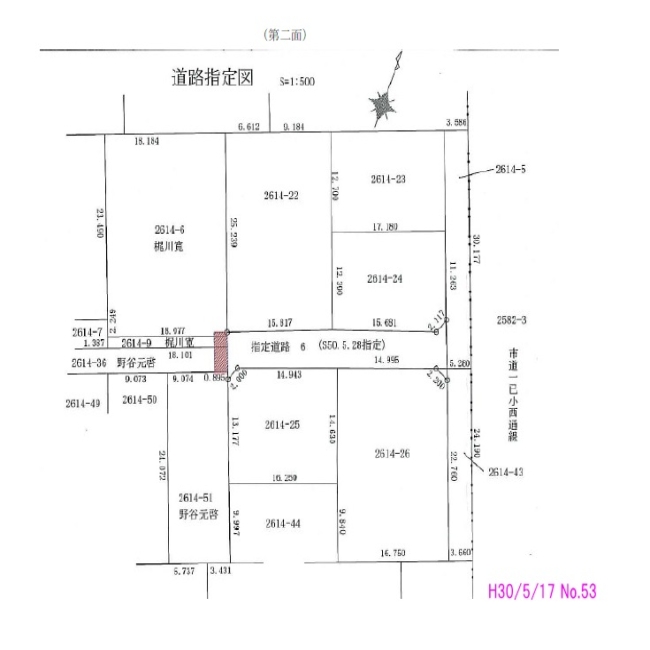 指定道路082の図面