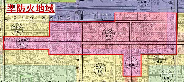 準防火地域地図