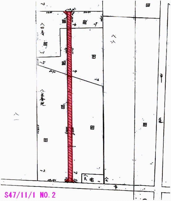 指定道路009の図面