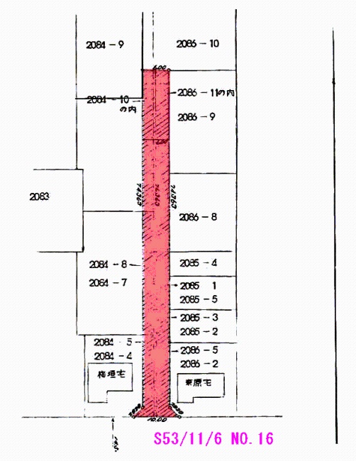 指定道路036の図面