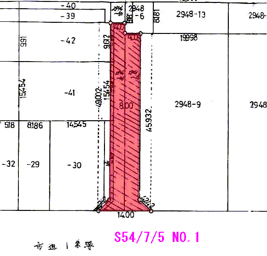 指定道路039の図面