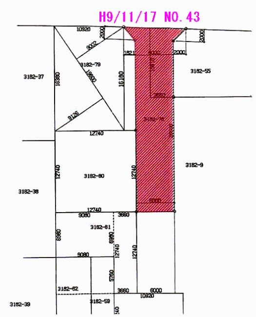 指定道路072の図面