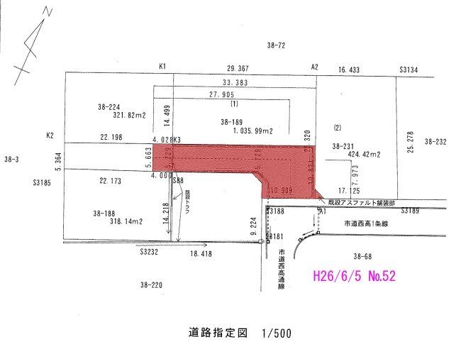 指定道路081の図面