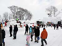 ふかがわ氷雪まつりの昼間の写真