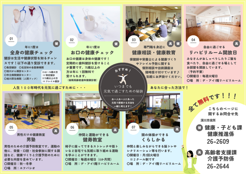 市のフレイル予防事業一覧