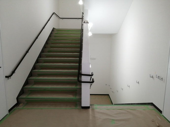 階段の施工状況