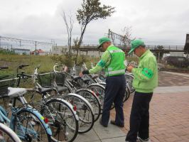 自転車防犯診断の写真