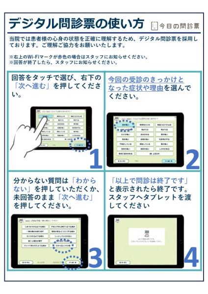 患者用（院内タブレット）説明