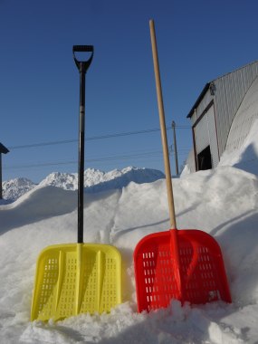 写真雪はね