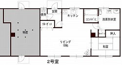 2号室の間取りの画像