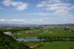 田園風景と石狩川